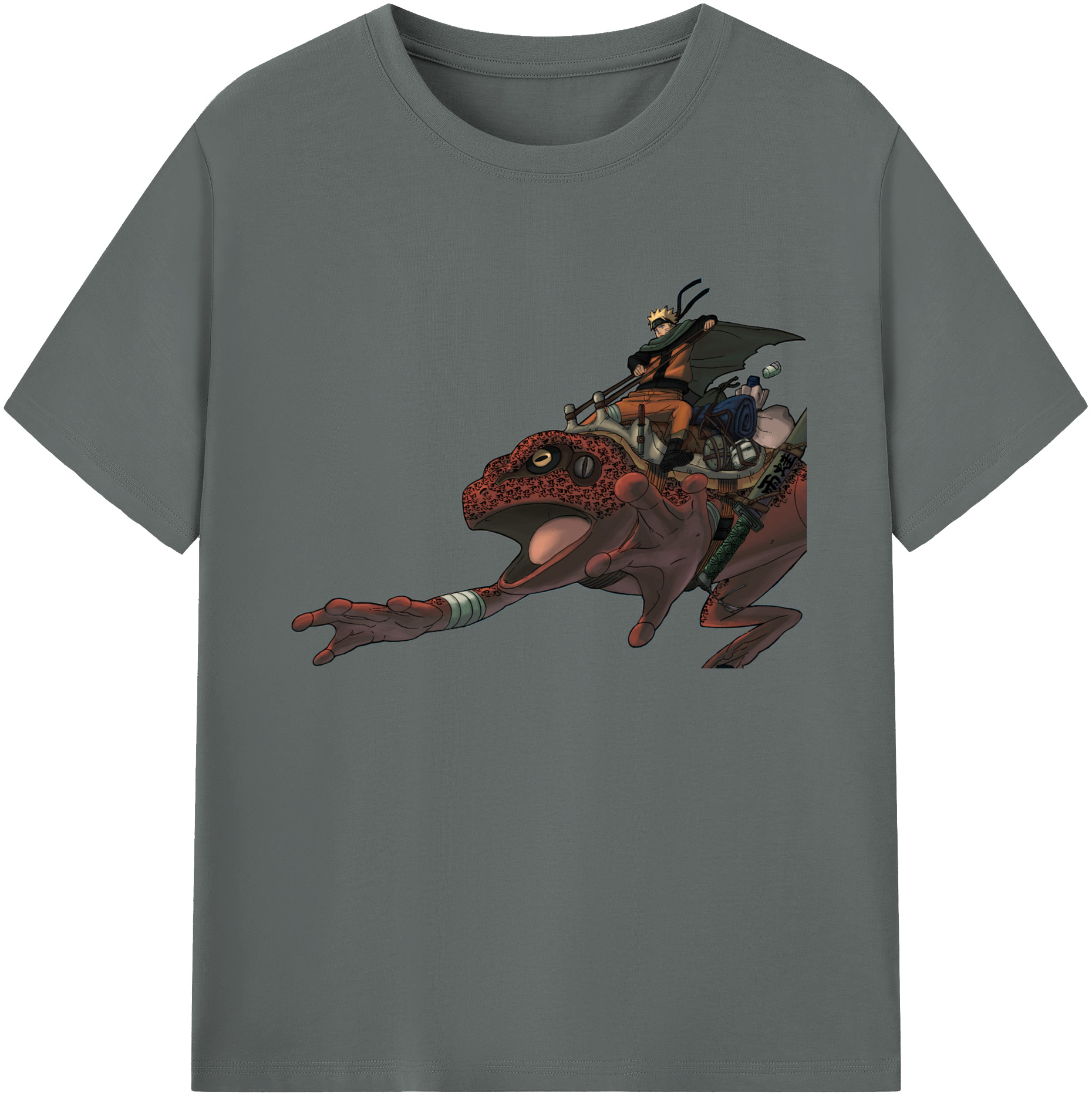 （画像用） NARUTO -ナルト- うずまき ナルト Uzumaki Naruto 綿100％ メンズ半袖Tシャツ｜肌触りやわらか＆通気性